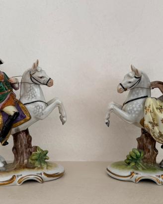 Coppia statuette porcellana Volkstedt