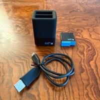 Caricatore batterie GoPro + batteria GoPro + cavo