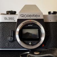 Rara Rolleiflex SL350 silver Germany Rollei -leggi