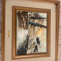 Quadro astratto vintage attribuito ad Aldo Pironti