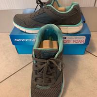 Skechers grigio e turchese tagli 38