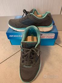 Skechers grigio e turchese tagli 38
