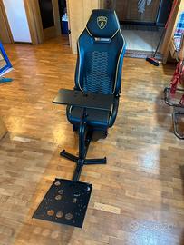 Sedia gaming Lamborghini con supporto
