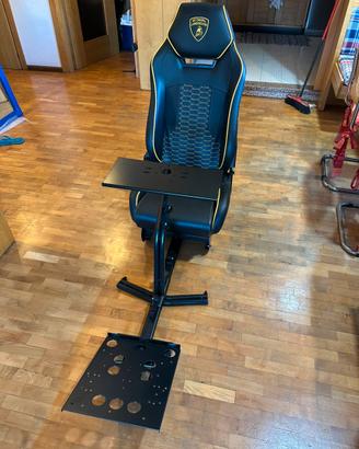 Sedia gaming Lamborghini con supporto