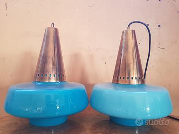 Coppia lampadari Stilnovo design anni 50