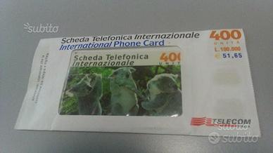 Schede telefoniche internazionali collezione