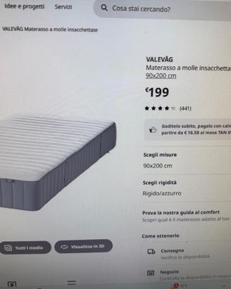 Materasso e letto nuovi