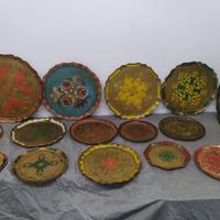 VASSOI ROTONDI IN LEGNO ARTE FIORENTINA