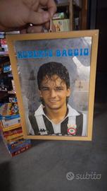 quadro fotografia roberto baggio juventus original
