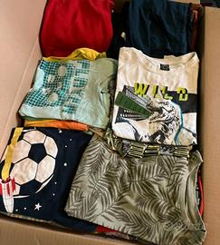 Cartone misto abbigliamento bimbo 6-8-10 anni –