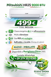 Climatizzatore Mitsubishi HR25 9000 BTU A++ Nuovo