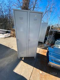 3 Armadietti Spogliatoio Metallo 180x80