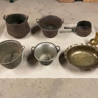 Pentola secchio paiolo vintage