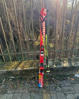 Sci Salomon 130cm + bacchette cober