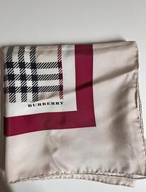 Foulard Burberry originale in seta