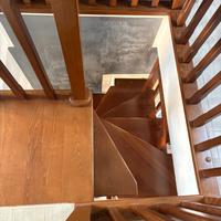 Scala a chiocciola quadra 120 con balaustra