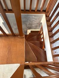 Scala a chiocciola quadra 120 con balaustra