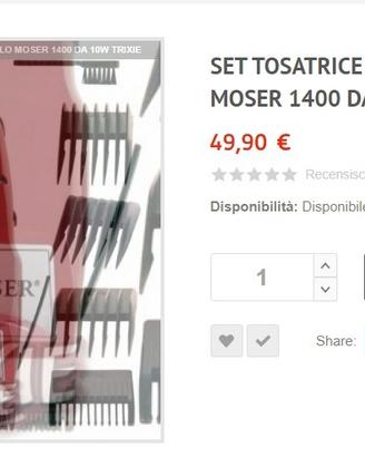 Trixie Moser 1400 x Tosatura