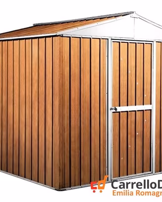 Box baracca lamiera Acciaio 275x175 fin legno