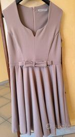 Abito Rinascimento rosa antico con Fiocco in Vita