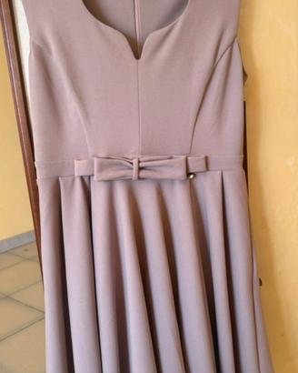 Abito Rinascimento rosa antico con Fiocco in Vita