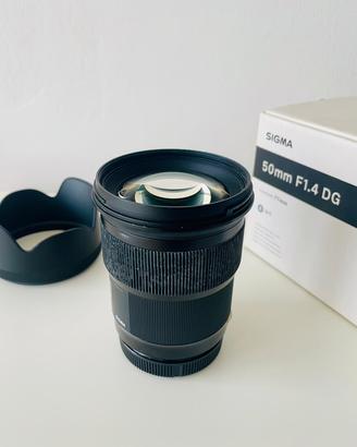 Obiettivo Sigma 50 mm art per canon