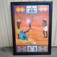 Quadro "Africa" arancione