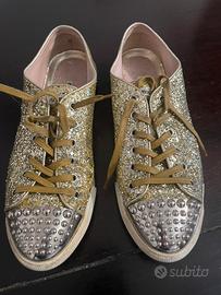 Sneakers Miu Miu glitterate