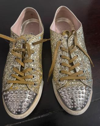 Sneakers Miu Miu glitterate