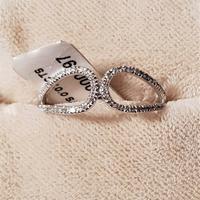 Anello Oro Bianco 18 Carati con diamanti  0,07 ct