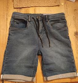 Pantaloncino corto jeans elasticizzato