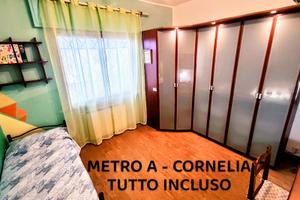 Camera singola TUTTO INCLUSO Metro A Cornelia