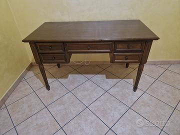 Scrivania legno noce