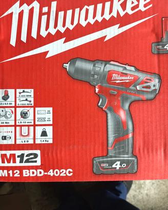 Milwaukee M12 BDD-402C Trapano avvitatore 12V