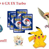 Pokémon GCC: 500 carte + 6 carte rare EX GX Turbo