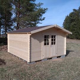 CASETTA DI LEGNO JUSTUS 40mm 400x400x245h + PAV.