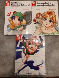 3 libri tecnica disegno manga