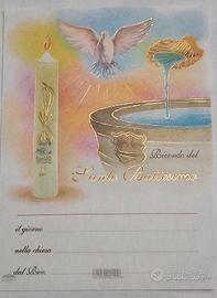 Pergamene ricordo  battesimo lotto 