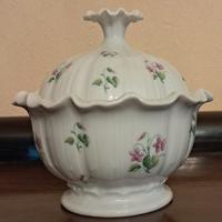 Scatolina/zuccheriera in porcellana  decorata