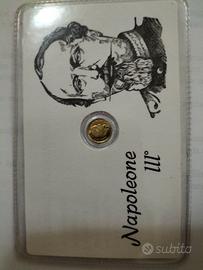 Monetina celebrativa Napoleone III