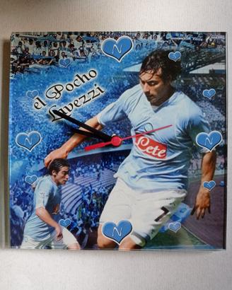 Orologio in vetro, da muro Pocho Lavezzi Napoli.