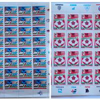 Foglietti scudetti Milan 1987-88 ed Inter 1988-89.