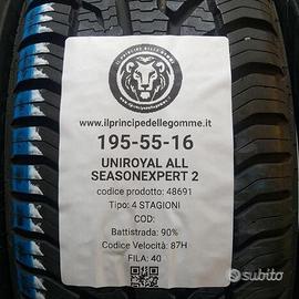 2 gomme 195 55 16 uniroyal a48691