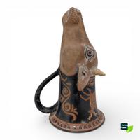 RIPRODUZIONE RHYTON A TESTA CAPRINA