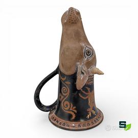 RIPRODUZIONE RHYTON A TESTA CAPRINA