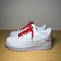 Sneakers basse SupremexNike Air Force 1 bianche/42