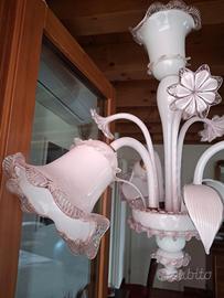 LAMPADARIO IN VETRO DI MURANO
