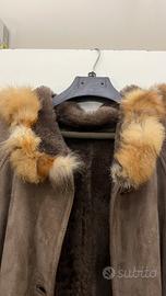 Cappotto lungo in vero shearling
