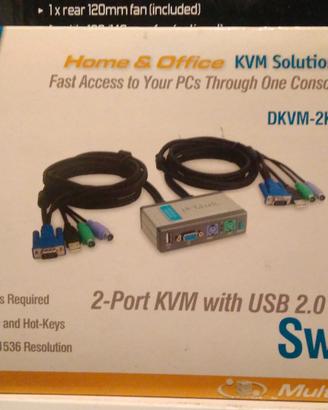Switch KVM D-Link DKVM-2KU 2 Porte USB 2.0