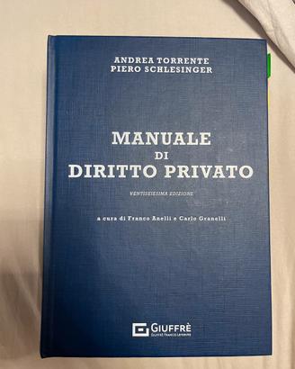 Manuale di diritto privato Torrente